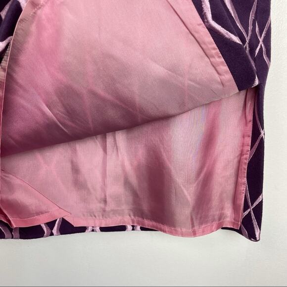 Tocca | Wool Skirt Embroidered Purple Pink 4 - Picture 4 of 9